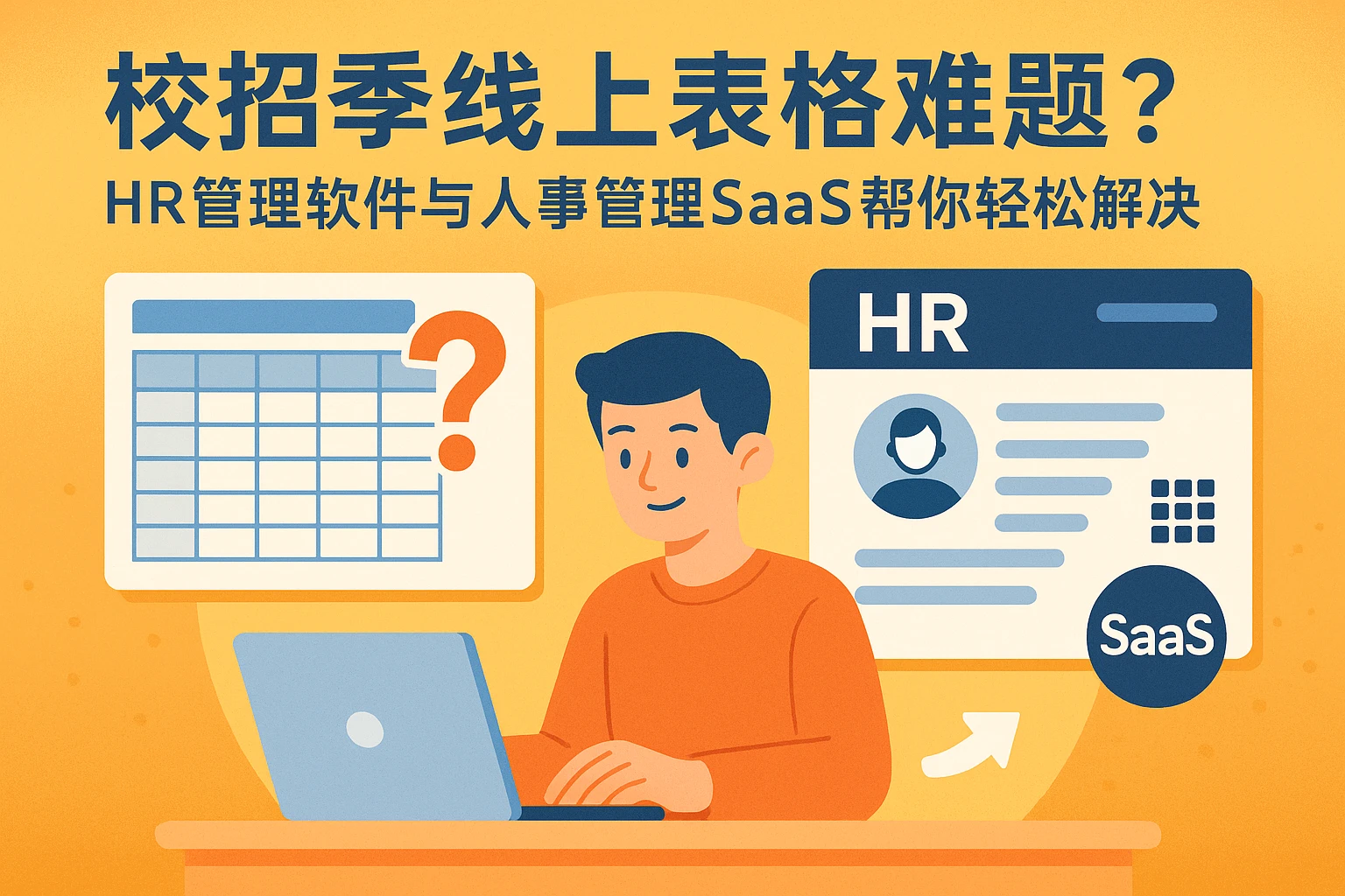 校招季线上表格难题？HR管理软件与人事管理SaaS帮你轻松解决
