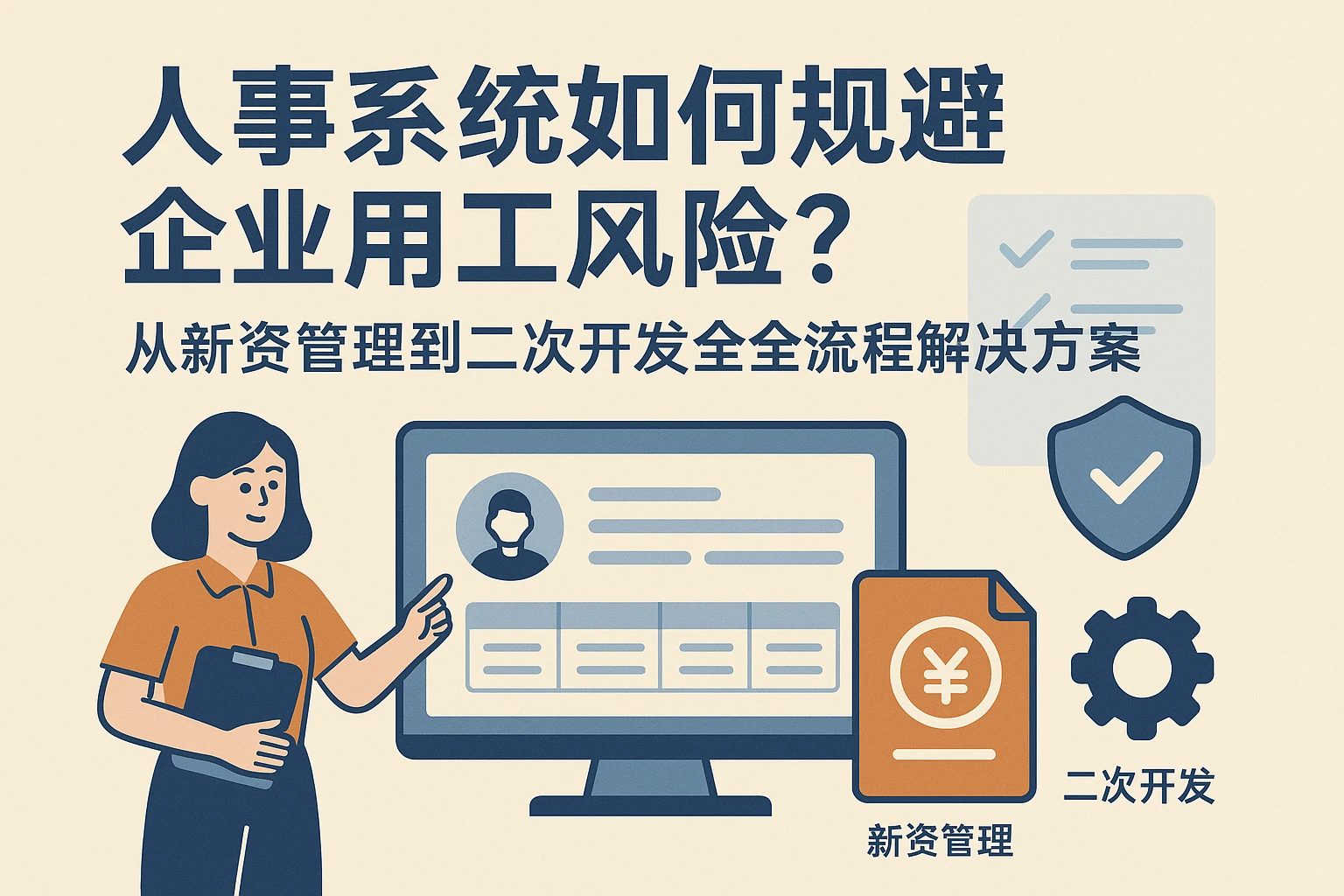 人事系统如何规避企业用工风险？从薪资管理到二次开发的全流程解决方案