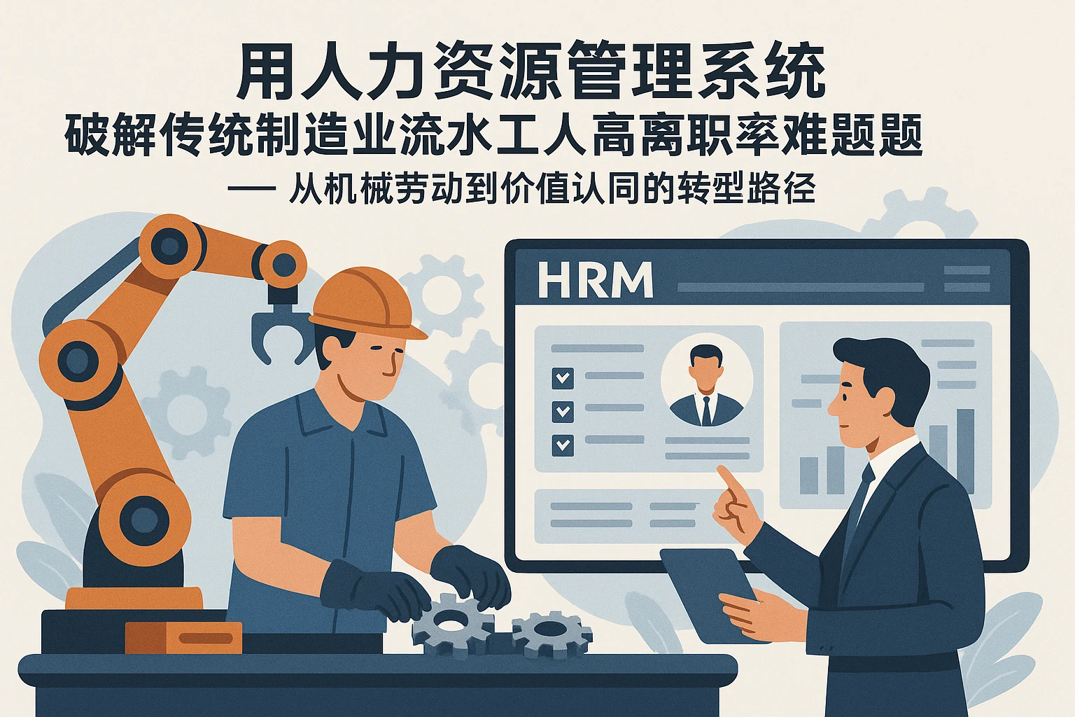 用人力资源管理系统破解传统制造业流水工人高离职率难题——从机械劳动到价值认同的转型路径