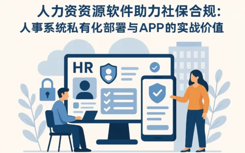 人力资源软件助力社保合规:人事系统私有化部署与APP的实战价值