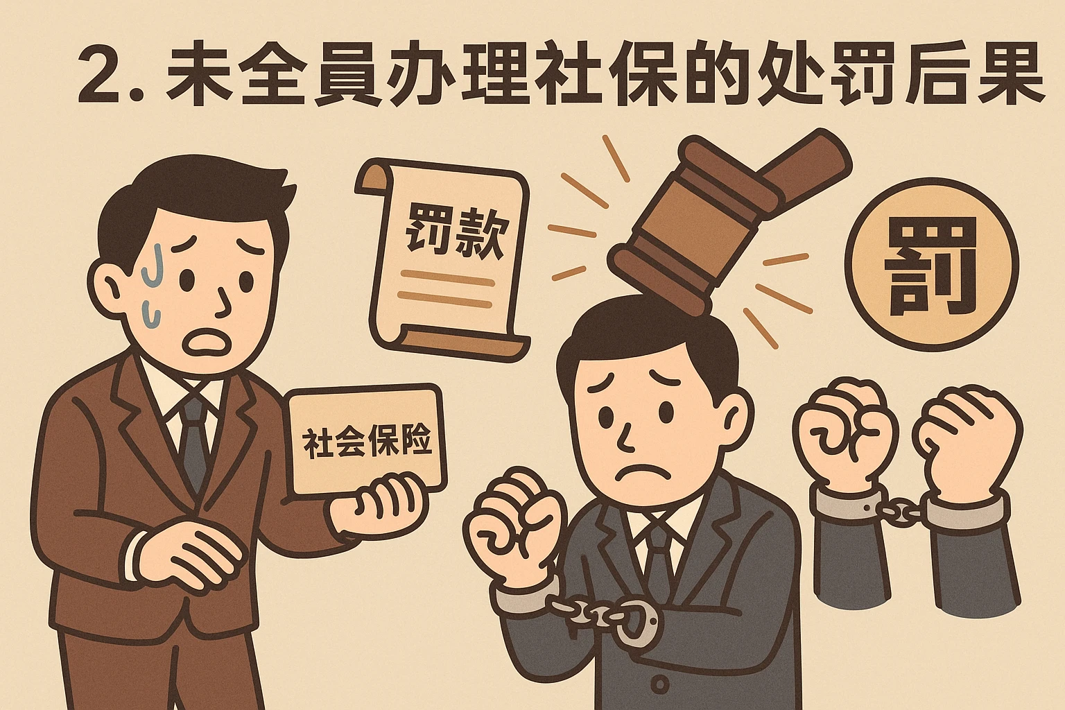 2. 未全员办理社保的处罚后果