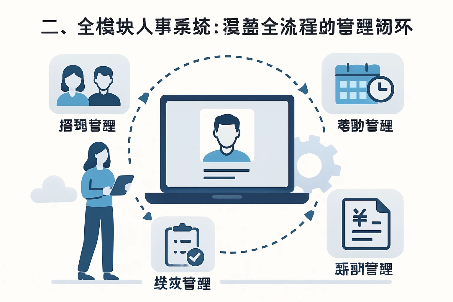 二、全模块人事系统：覆盖全流程的管理闭环