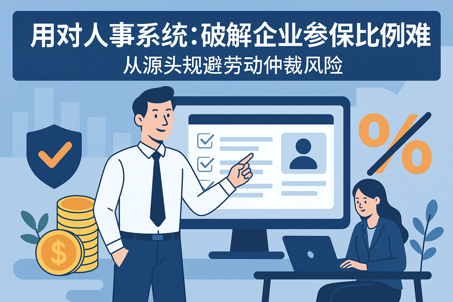 用对人事系统：破解企业参保比例难题，从源头规避劳动仲裁风险