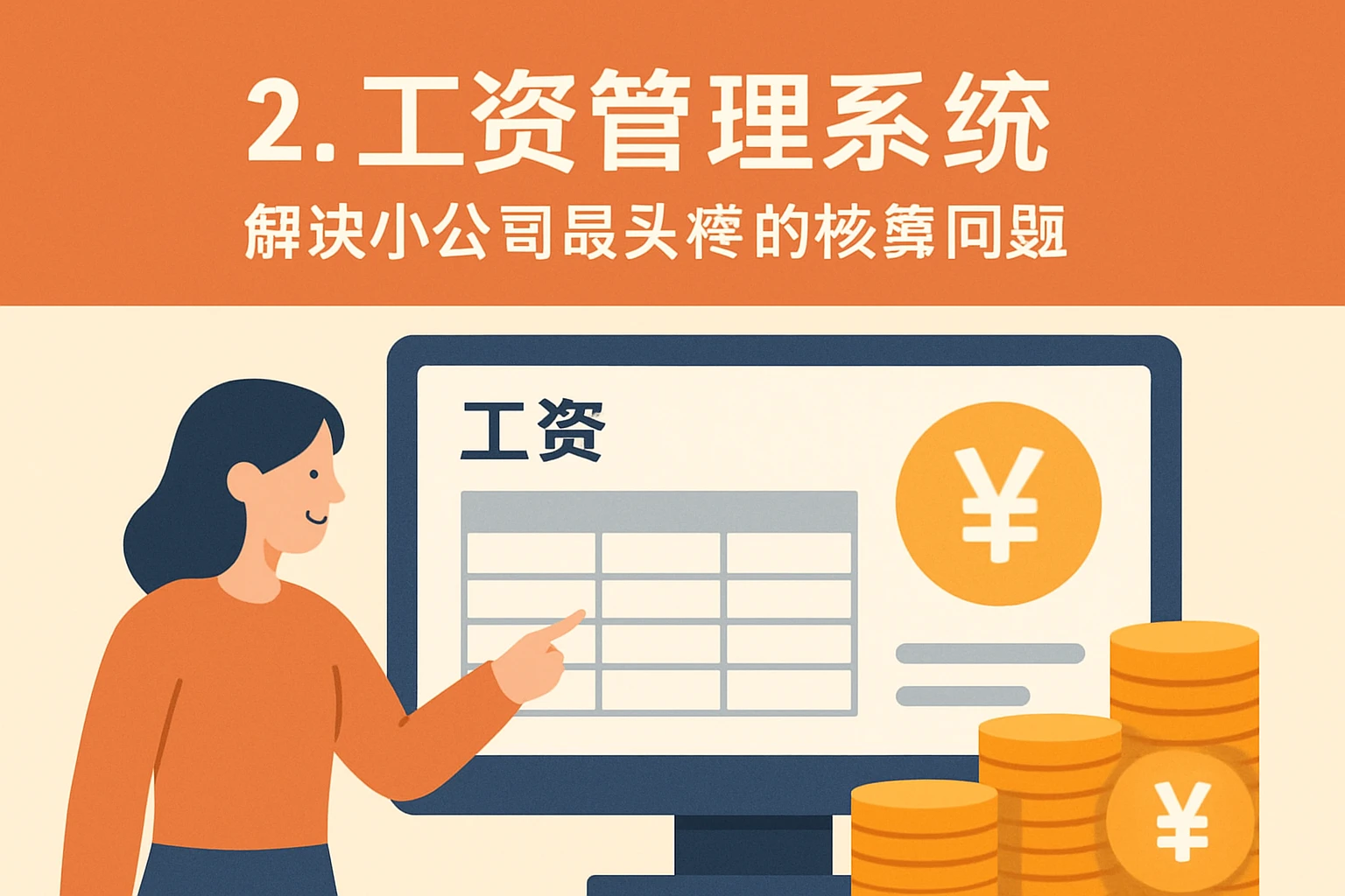 2. 工资管理系统：解决小公司最头疼的核算问题