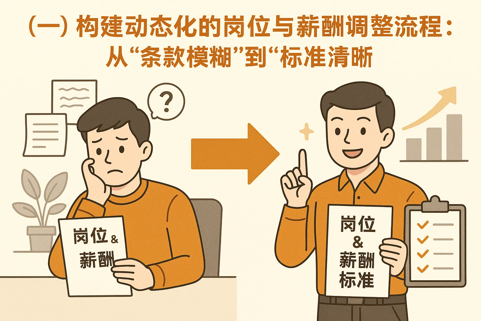 （一）构建动态化的岗位与薪酬调整流程：从“条款模糊”到“标准清晰”