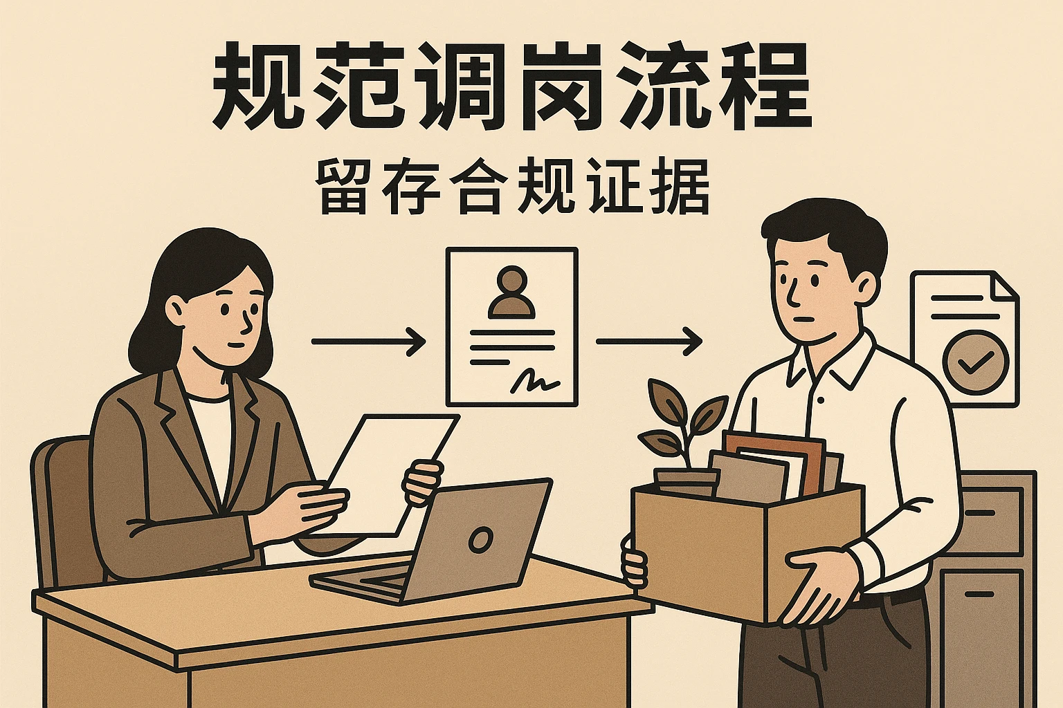 2. 规范调岗流程，留存合规证据