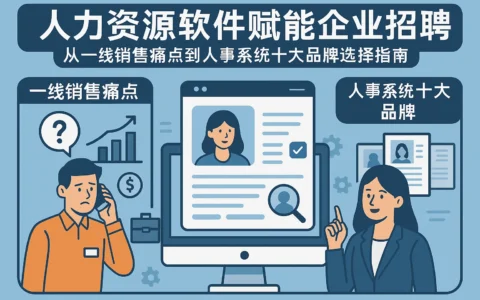 人力资源软件赋能企业招聘：从一线销售痛点到人事系统十大品牌选择指南