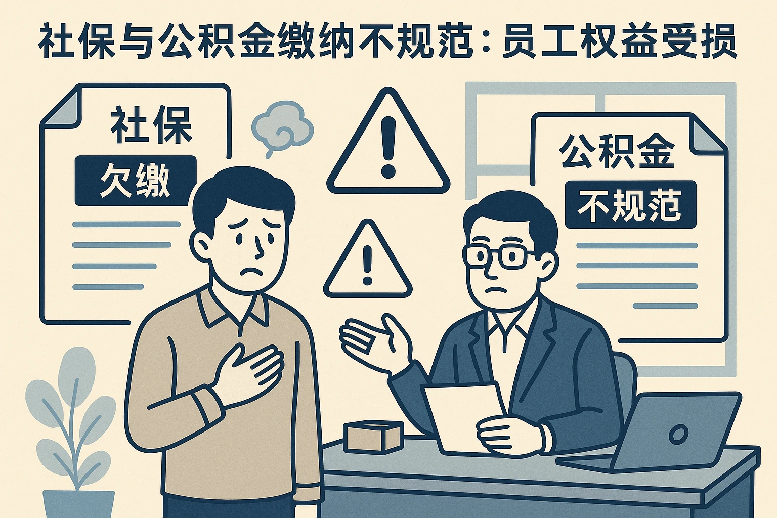 2. 社保与公积金缴纳不规范：员工权益受损