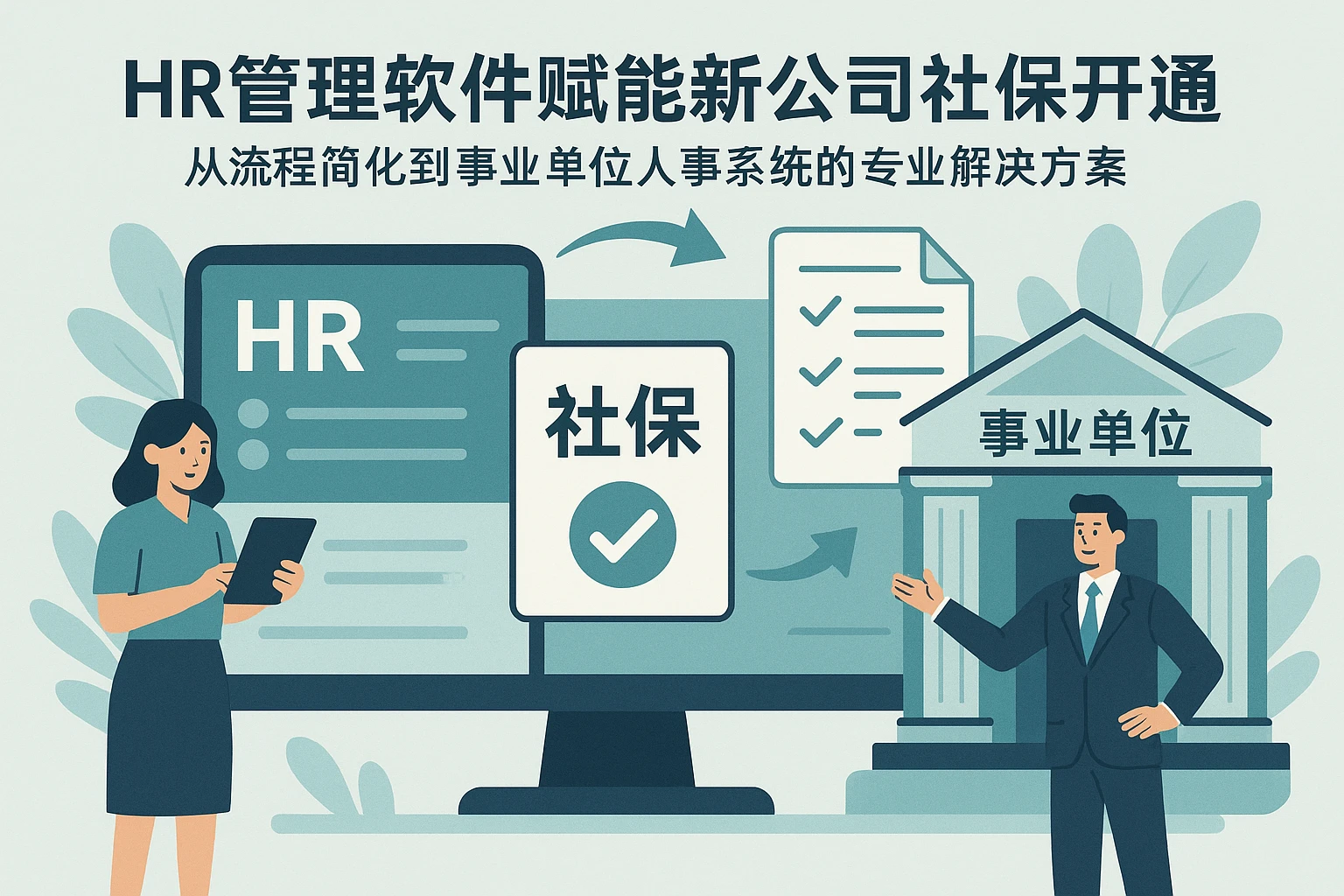 HR管理软件赋能新公司社保开通：从流程简化到事业单位人事系统的专业解决方案