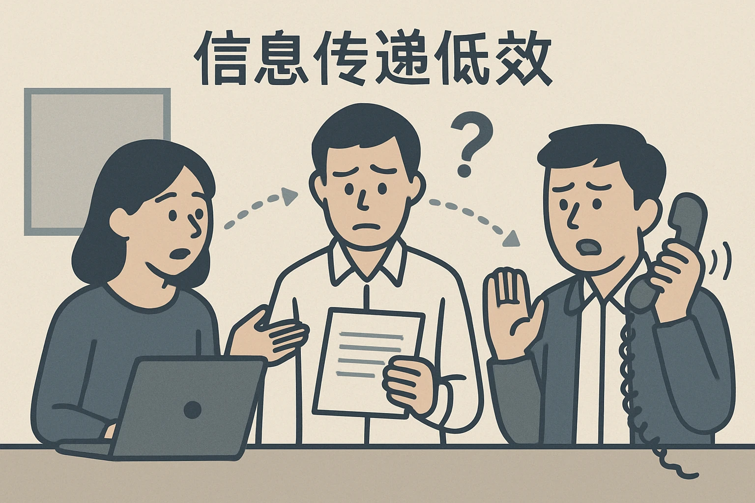 2. 信息传递低效