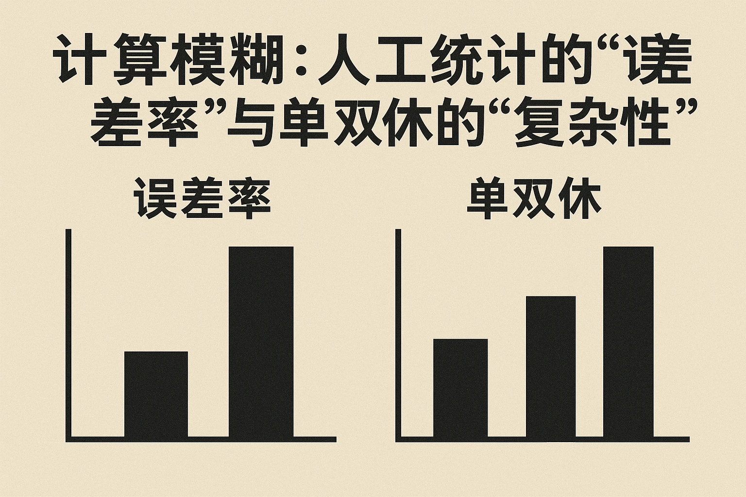 2. 计算模糊：人工统计的“误差率”与单双休的“复杂性”