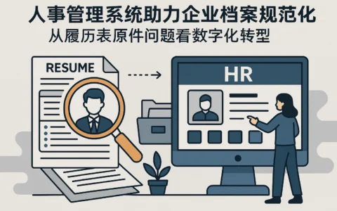 人事管理系统助力企业档案规范化：从履历表原件问题看数字化转型