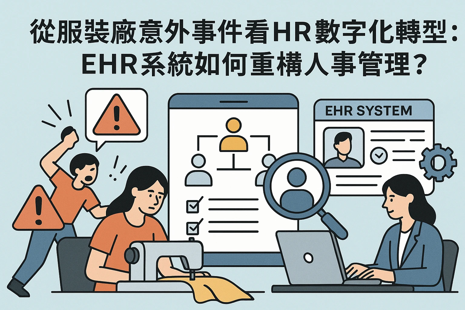 从服装厂意外事件看HR数字化转型：EHR系统如何重构人事管理？