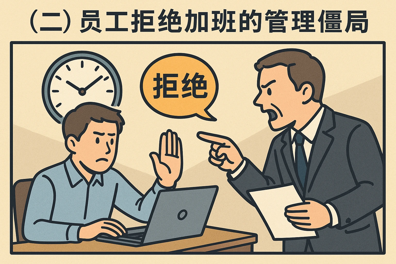 （二）员工拒绝加班的管理僵局