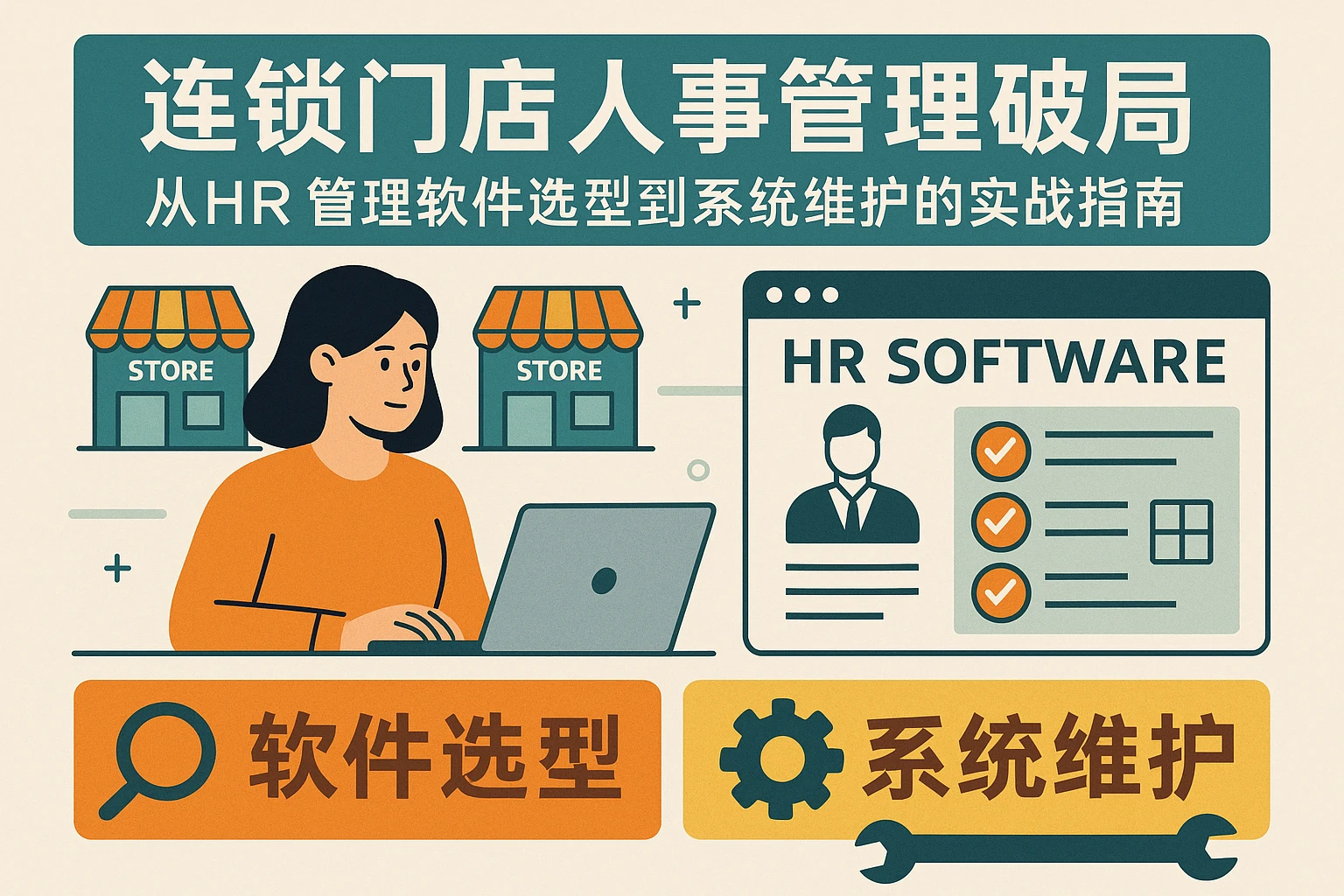 连锁门店人事管理破局：从HR管理软件选型到系统维护的实战指南