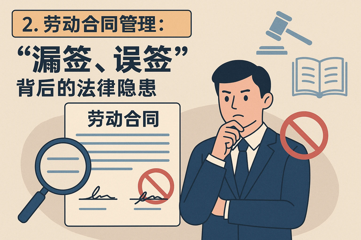 2. 劳动合同管理：“漏签、误签”背后的法律隐患