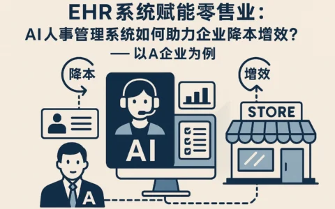 EHR系统赋能零售业：AI人事管理系统如何助力企业降本增效？——以A企业为例