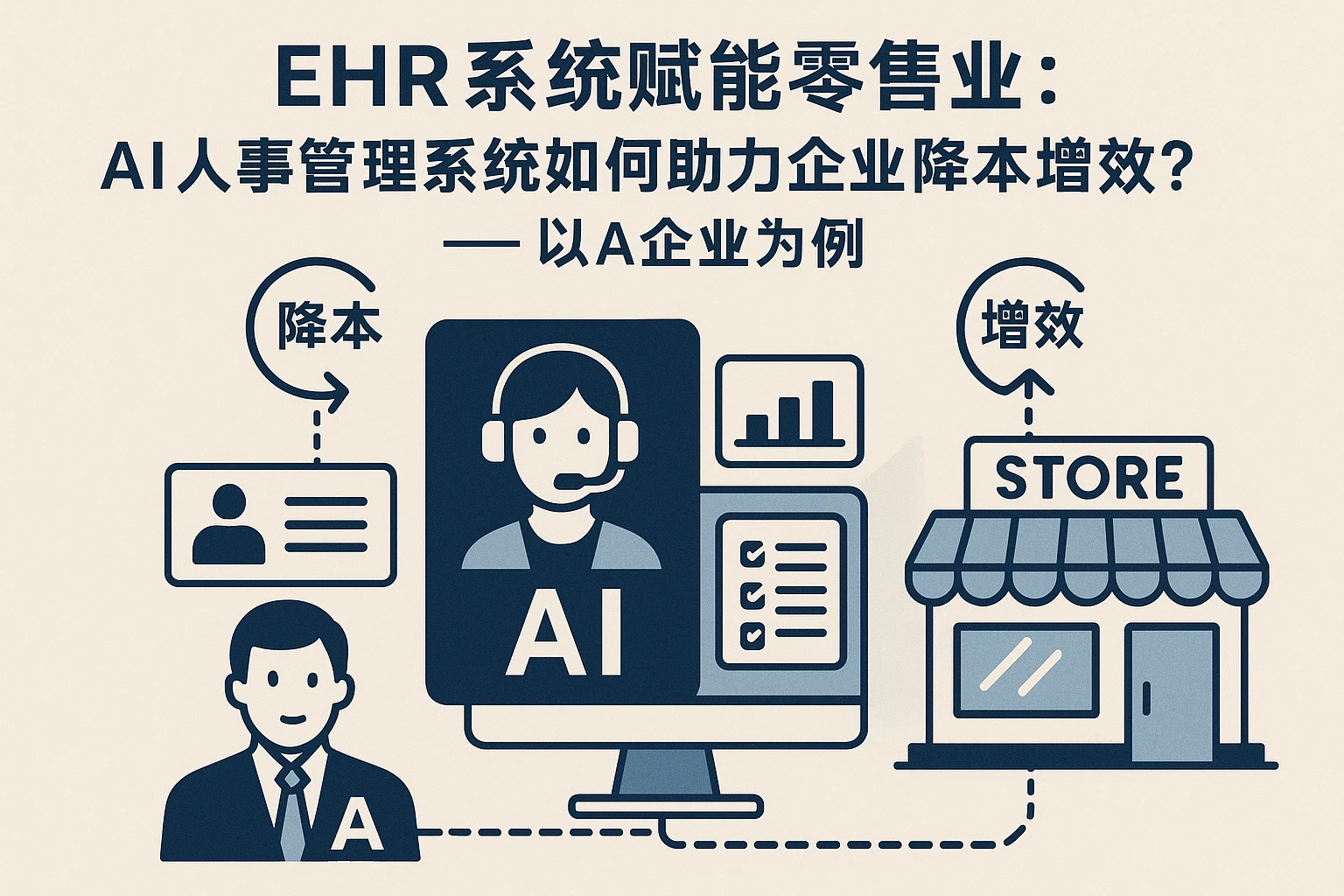 EHR系统赋能零售业：AI人事管理系统如何助力企业降本增效？——以A企业为例