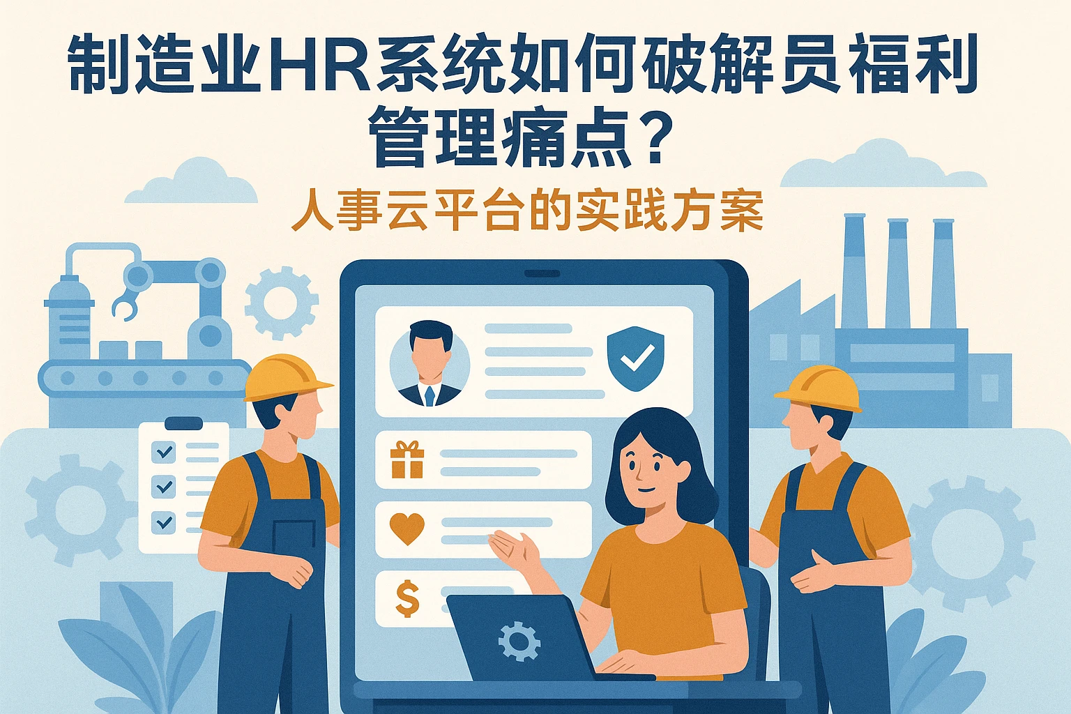 制造业HR系统如何破解员工福利管理痛点？人事云平台的实践方案
