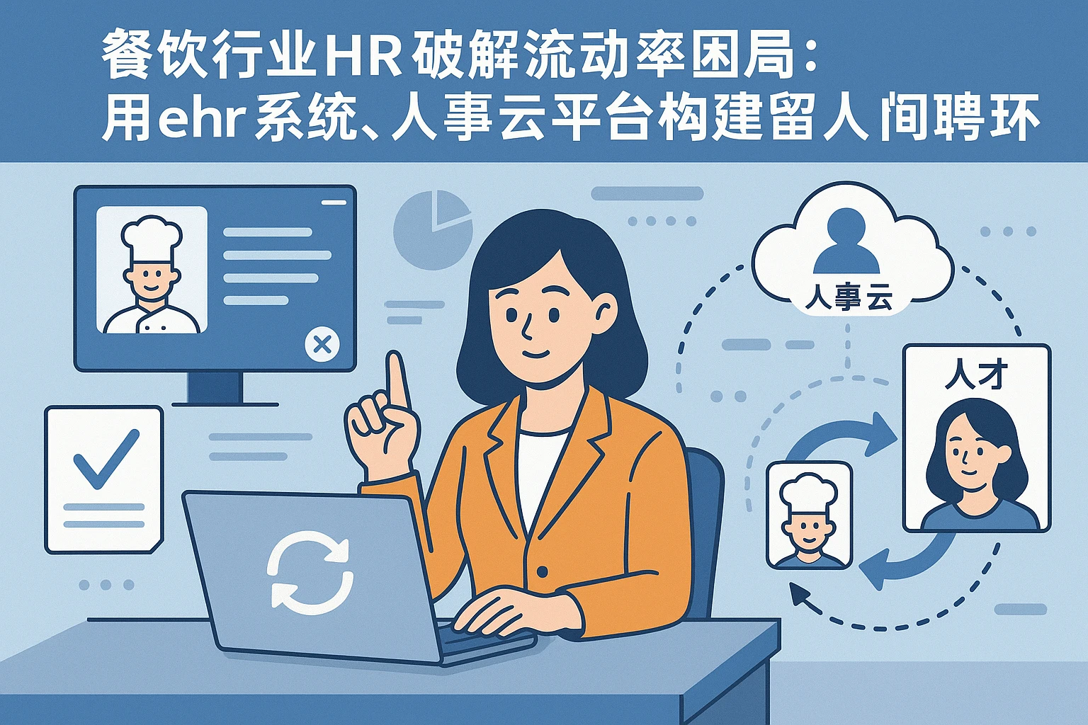 餐饮行业HR破解流动率困局：用ehr系统、人事云平台构建留人与招聘闭环