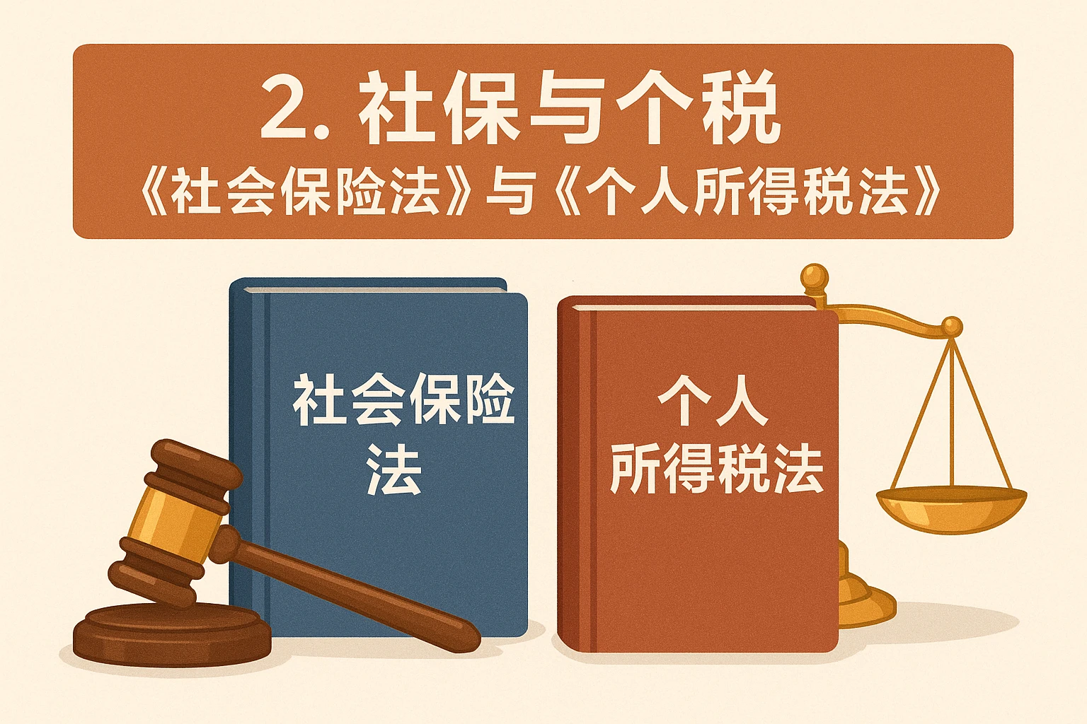 2. 社保与个税：《社会保险法》与《个人所得税法》