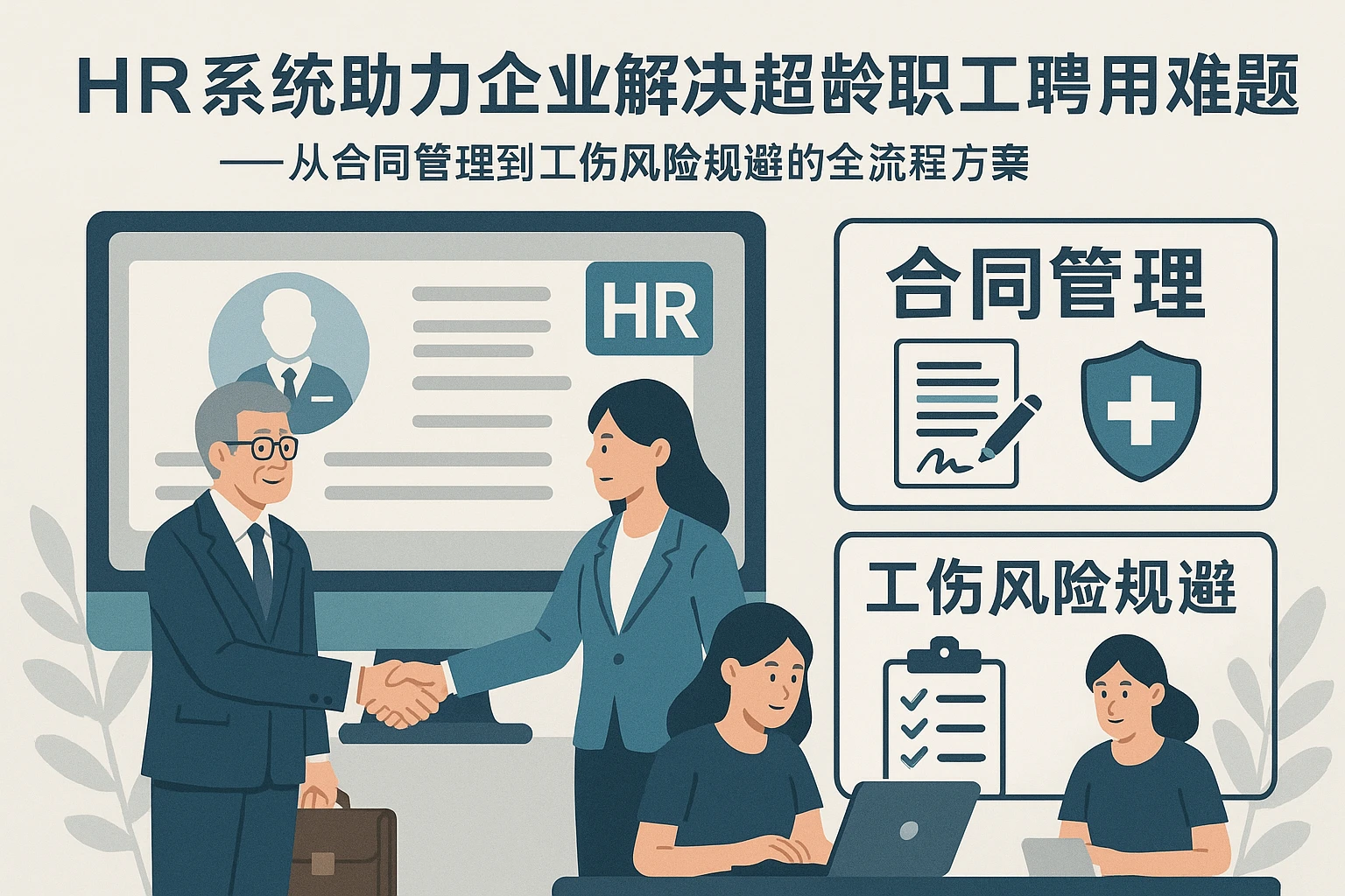 HR系统助力企业解决超龄职工聘用难题——从合同管理到工伤风险规避的全流程方案