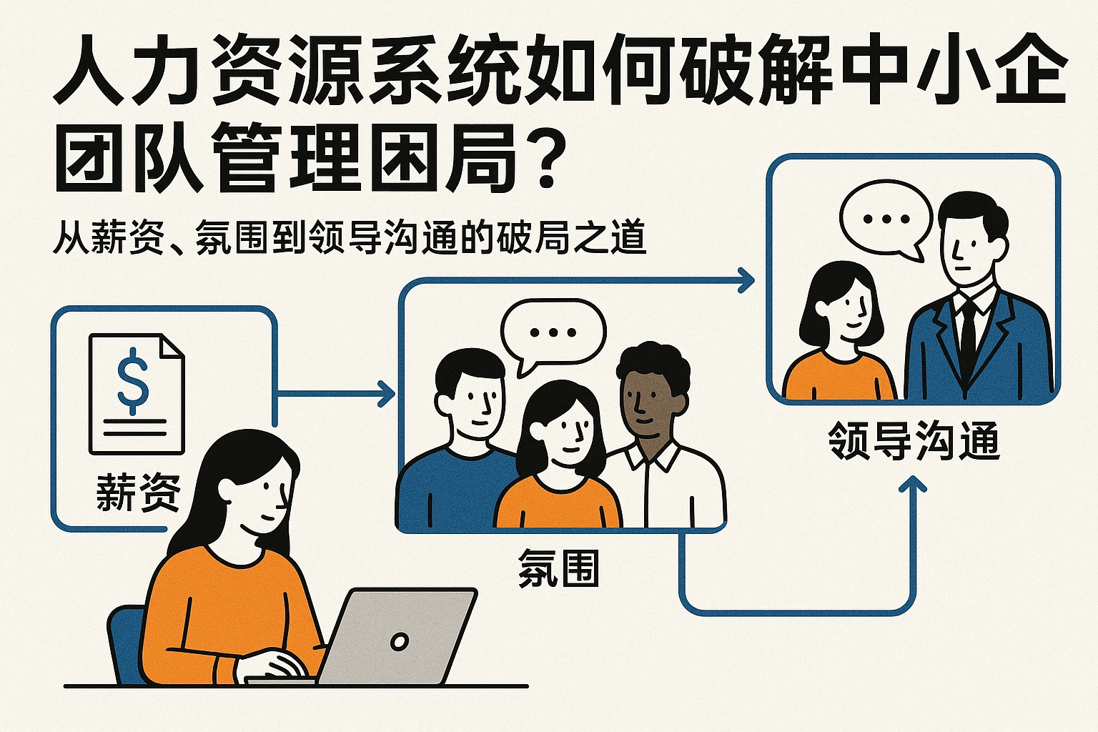 人力资源系统如何破解中小企团队管理困局？从薪资、氛围到领导沟通的破局之道