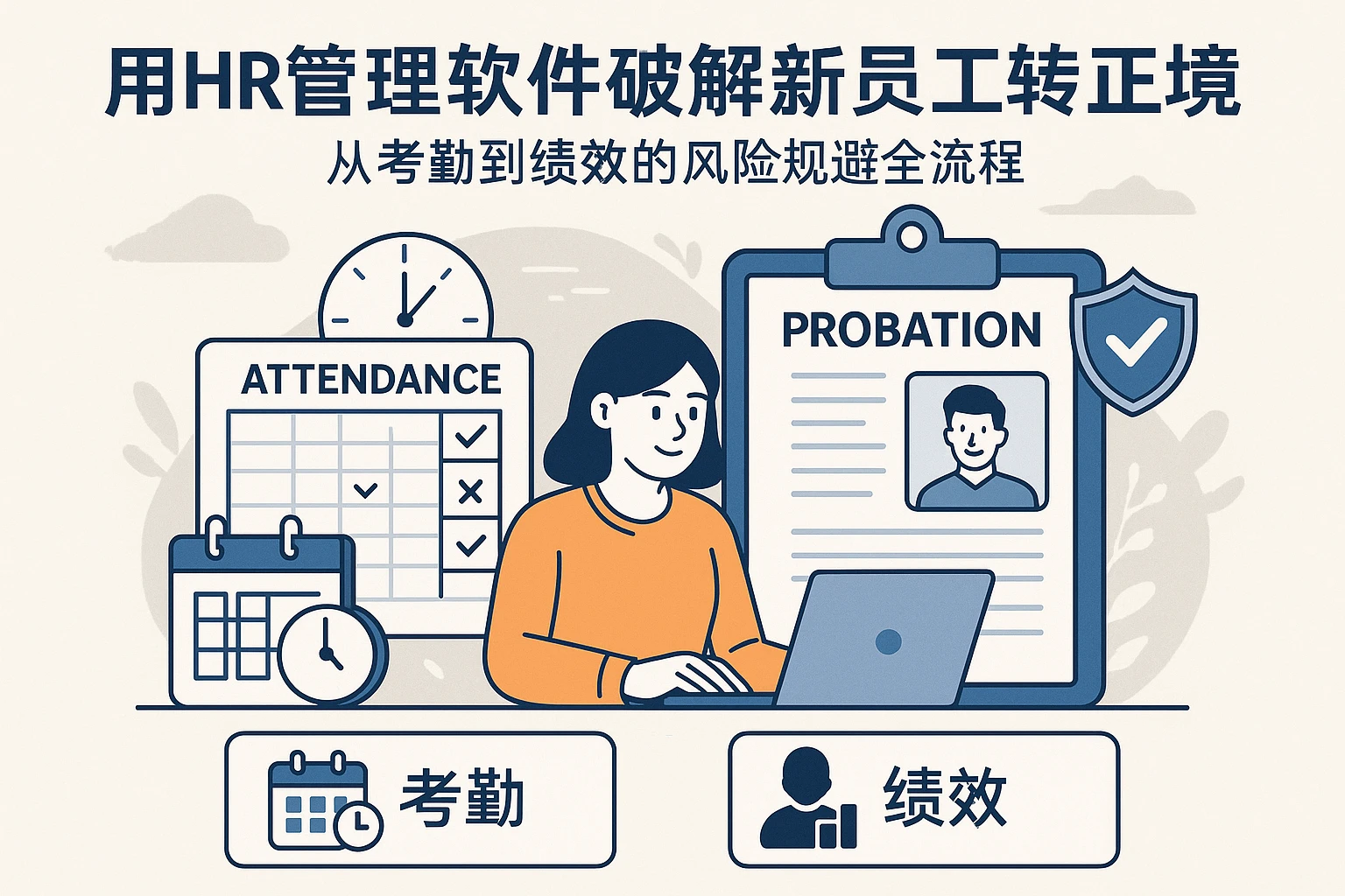 用HR管理软件破解新员工转正困境：从考勤到绩效的风险规避全流程
