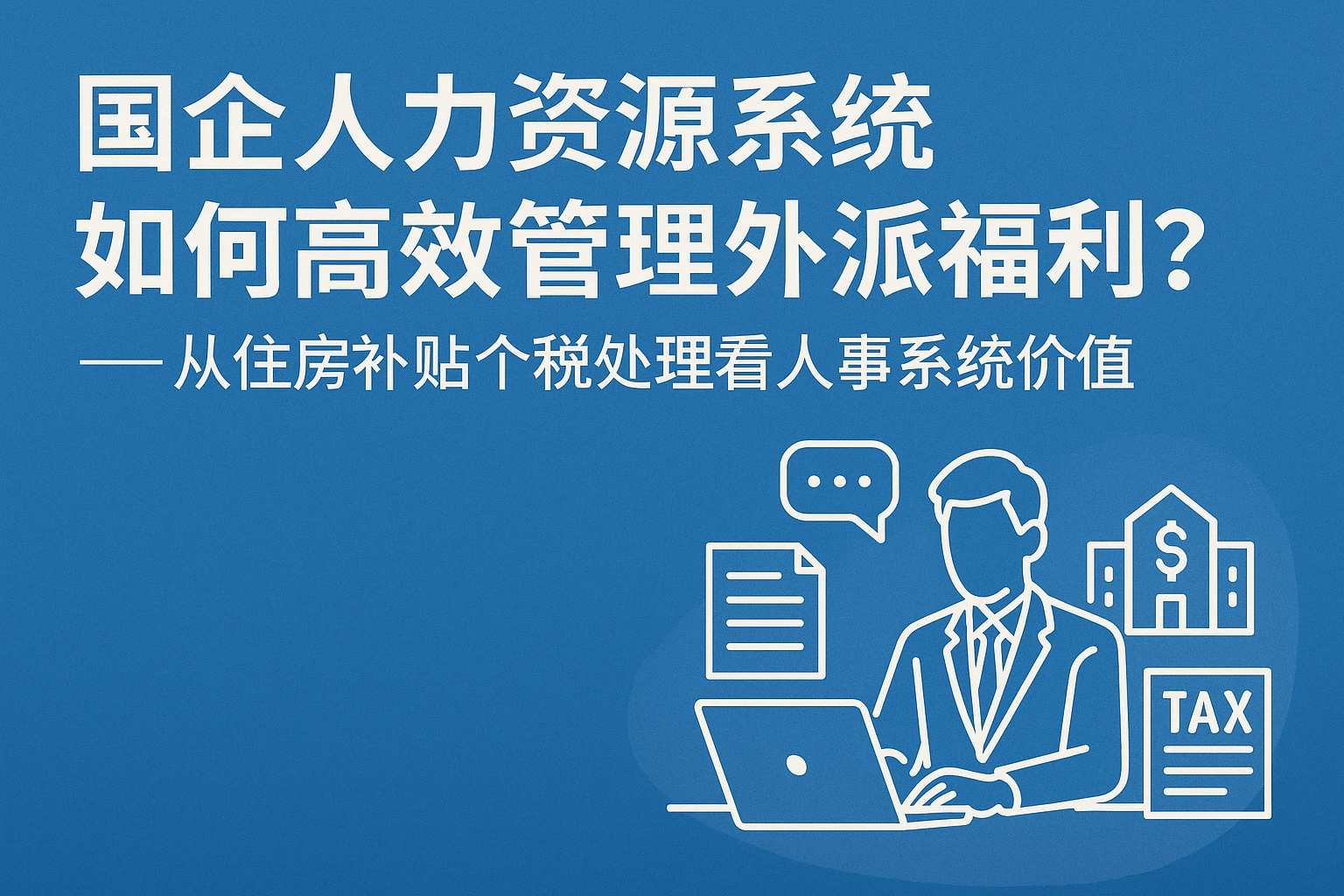 国企人力资源系统如何高效管理外派福利？——从住房补贴个税处理看人事系统价值