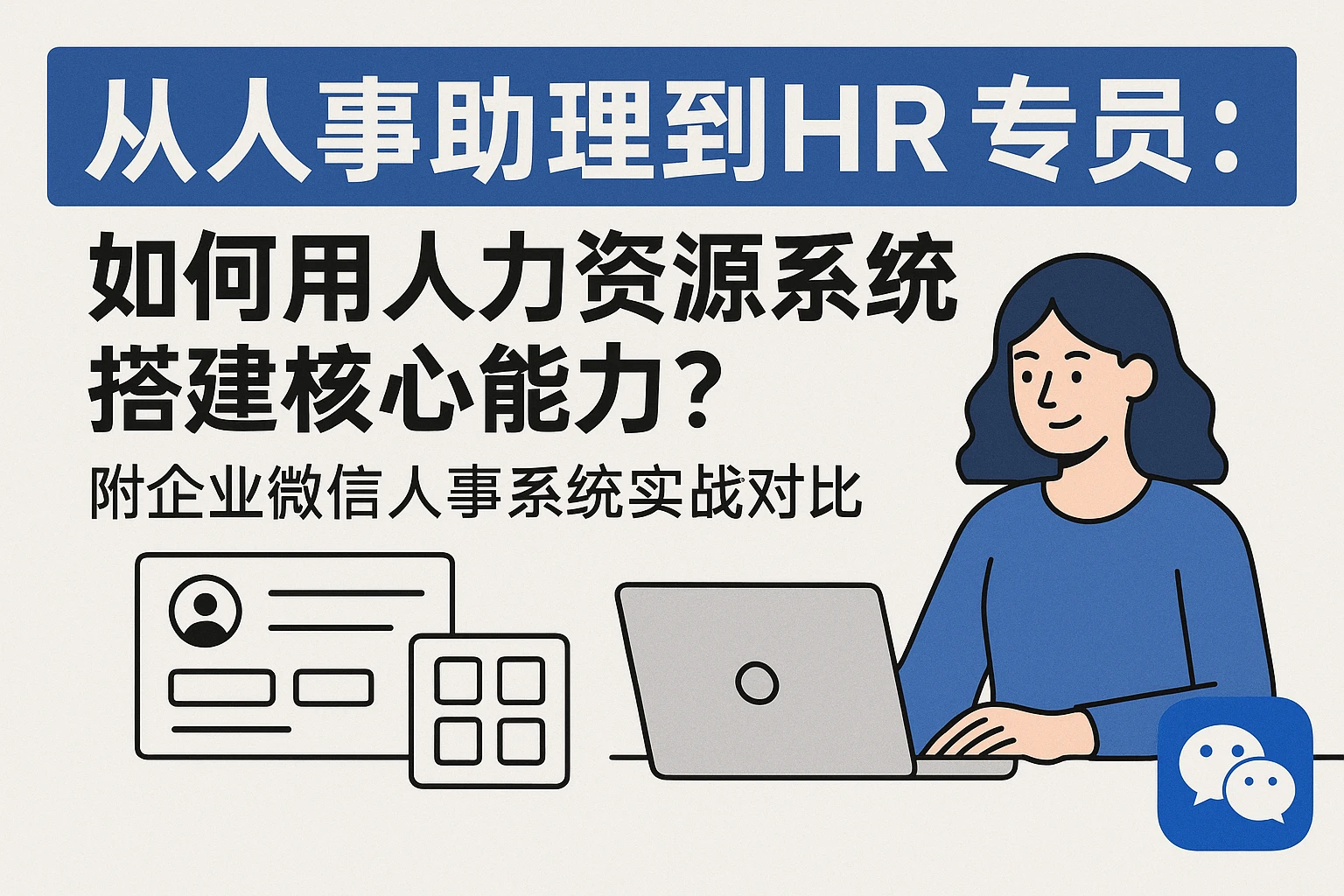 从人事助理到HR专员：如何用人力资源系统搭建核心能力？附企业微信人事系统实战对比