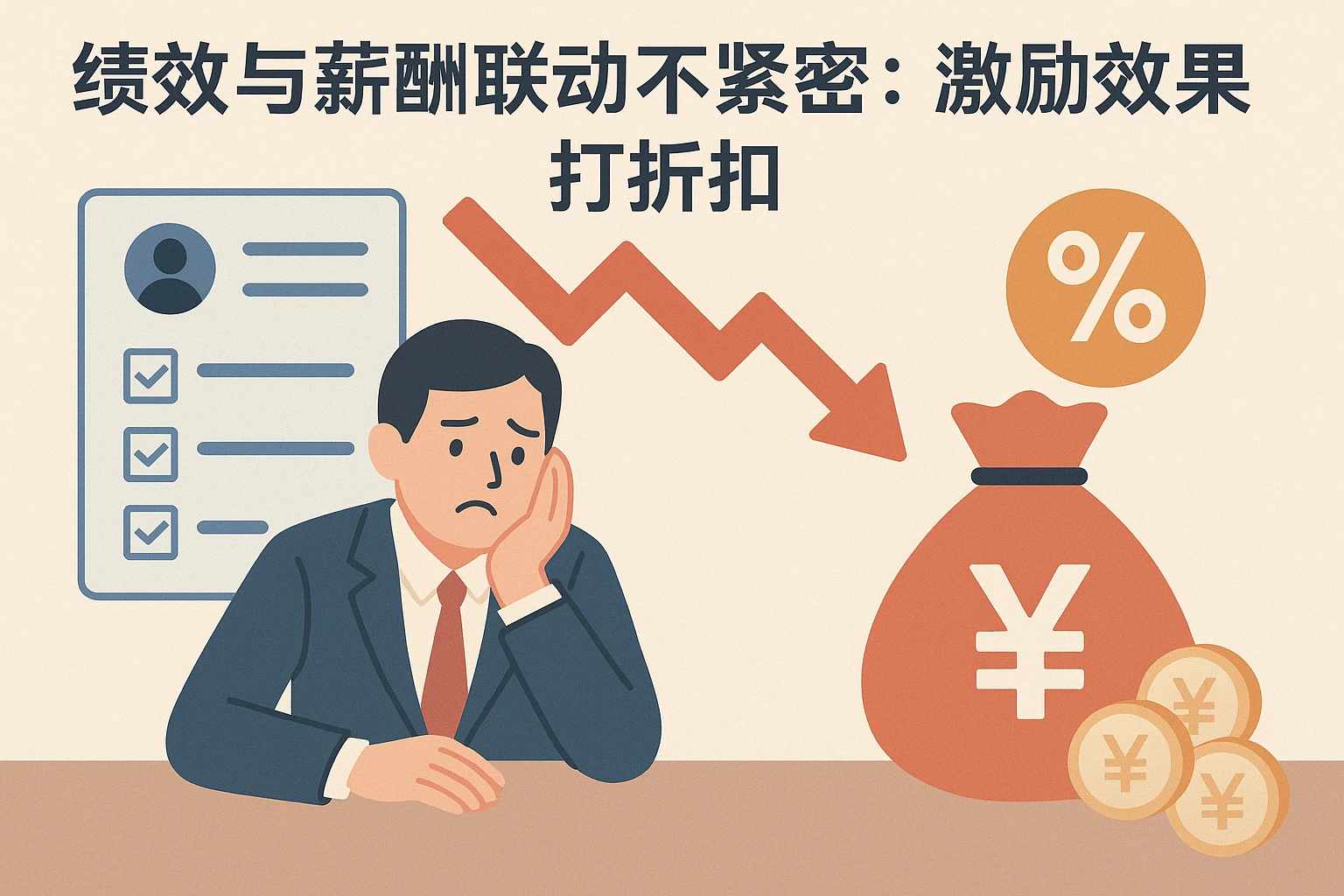 2. 绩效与薪酬联动不紧密：激励效果打折扣