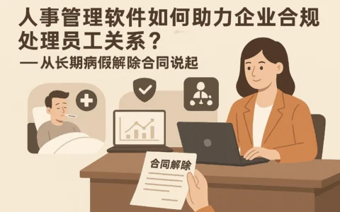 人事管理软件如何助力企业合规处理员工关系？从长期病假解除合同说起