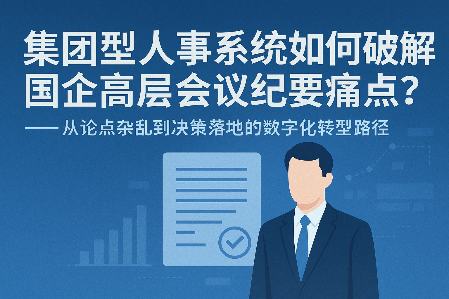 集团型人事系统如何破解国企高层会议纪要痛点？——从论点杂乱到决策落地的数字化转型路径