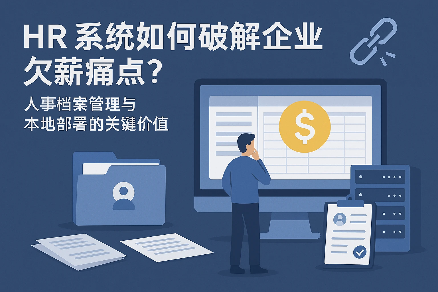 HR系统如何破解企业欠薪痛点？人事档案管理与本地部署的关键价值