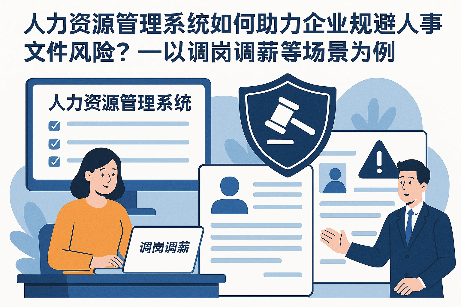 人力资源管理系统如何助力企业规避人事文件风险？——以调岗调薪等场景为例