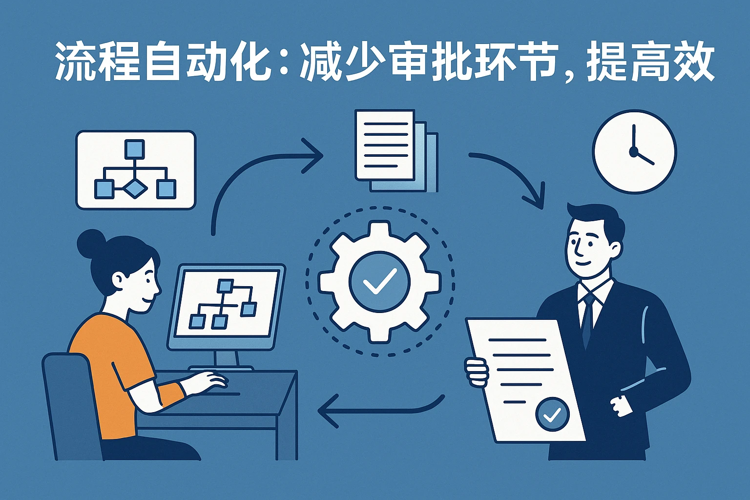 2. 流程自动化：减少审批环节，提高效率