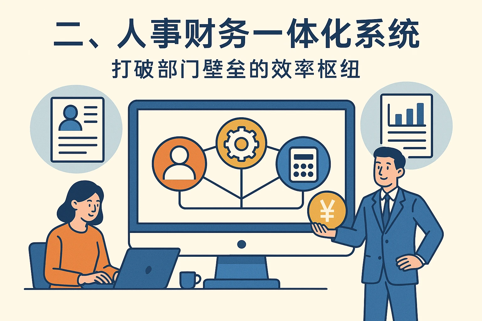 二、人事财务一体化系统：打破部门壁垒的效率枢纽
