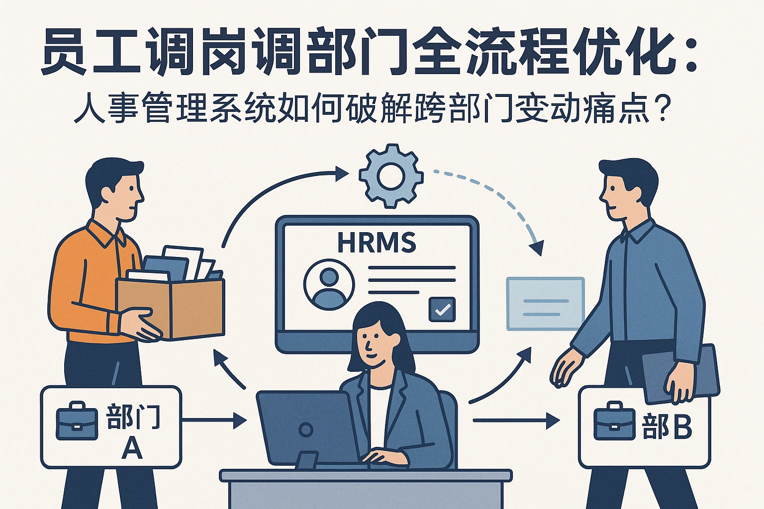 员工调岗调部门全流程优化：人事管理系统如何破解跨部门变动痛点？