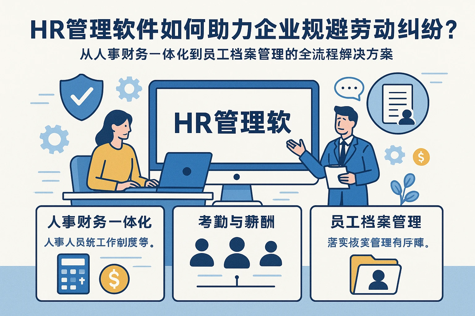 HR管理软件如何助力企业规避劳动纠纷？从人事财务一体化到员工档案管理的全流程解决方案