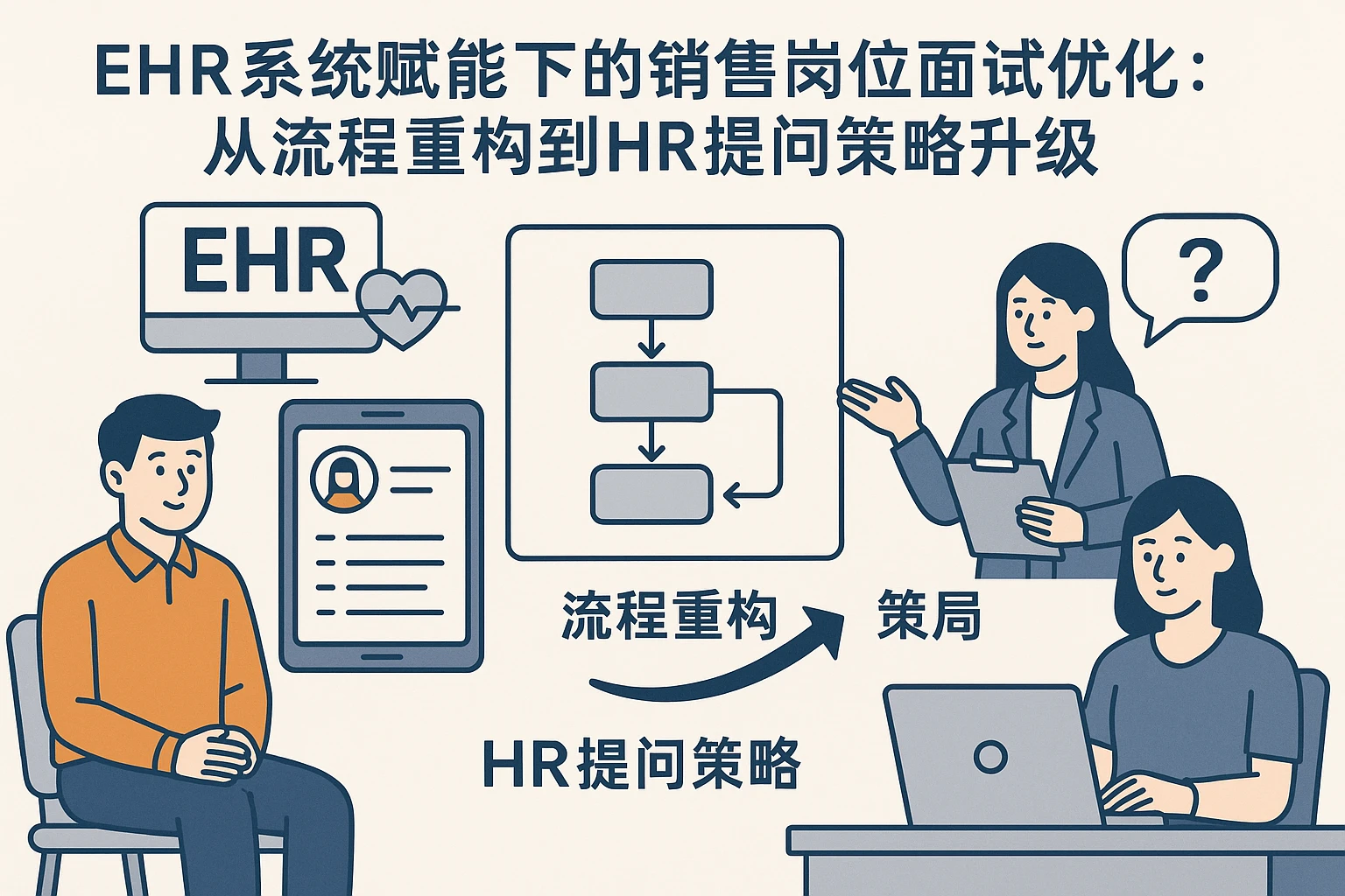 EHR系统赋能下的销售岗位面试优化：从流程重构到HR提问策略升级