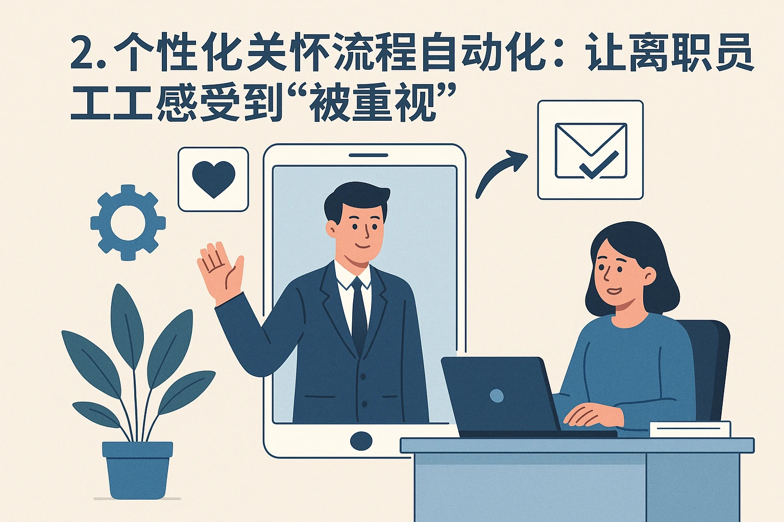 2. 个性化关怀流程自动化：让离职员工感受到“被重视”