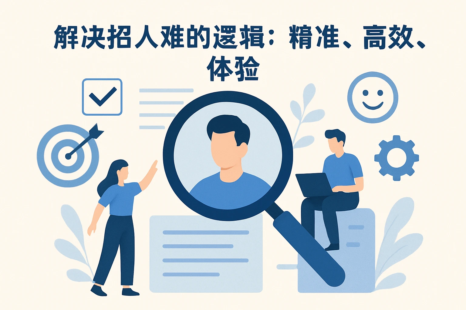 2. 解决招人难的逻辑：精准、高效、体验