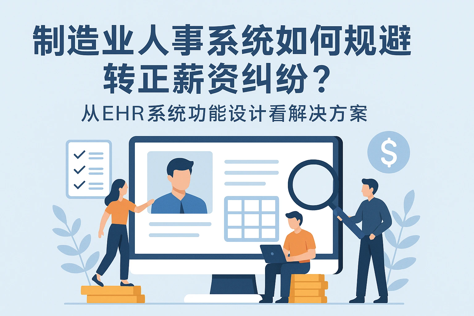 制造业人事系统如何规避转正薪资纠纷？从EHR系统功能设计看解决方案
