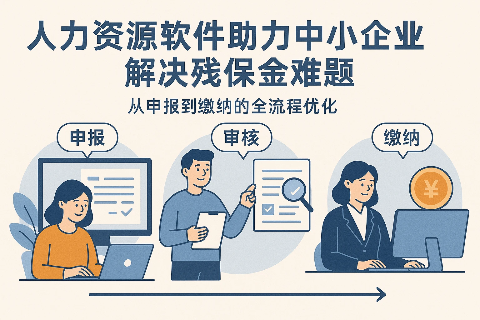 人力资源软件助力中小企业解决残保金难题：从申报到缴纳的全流程优化