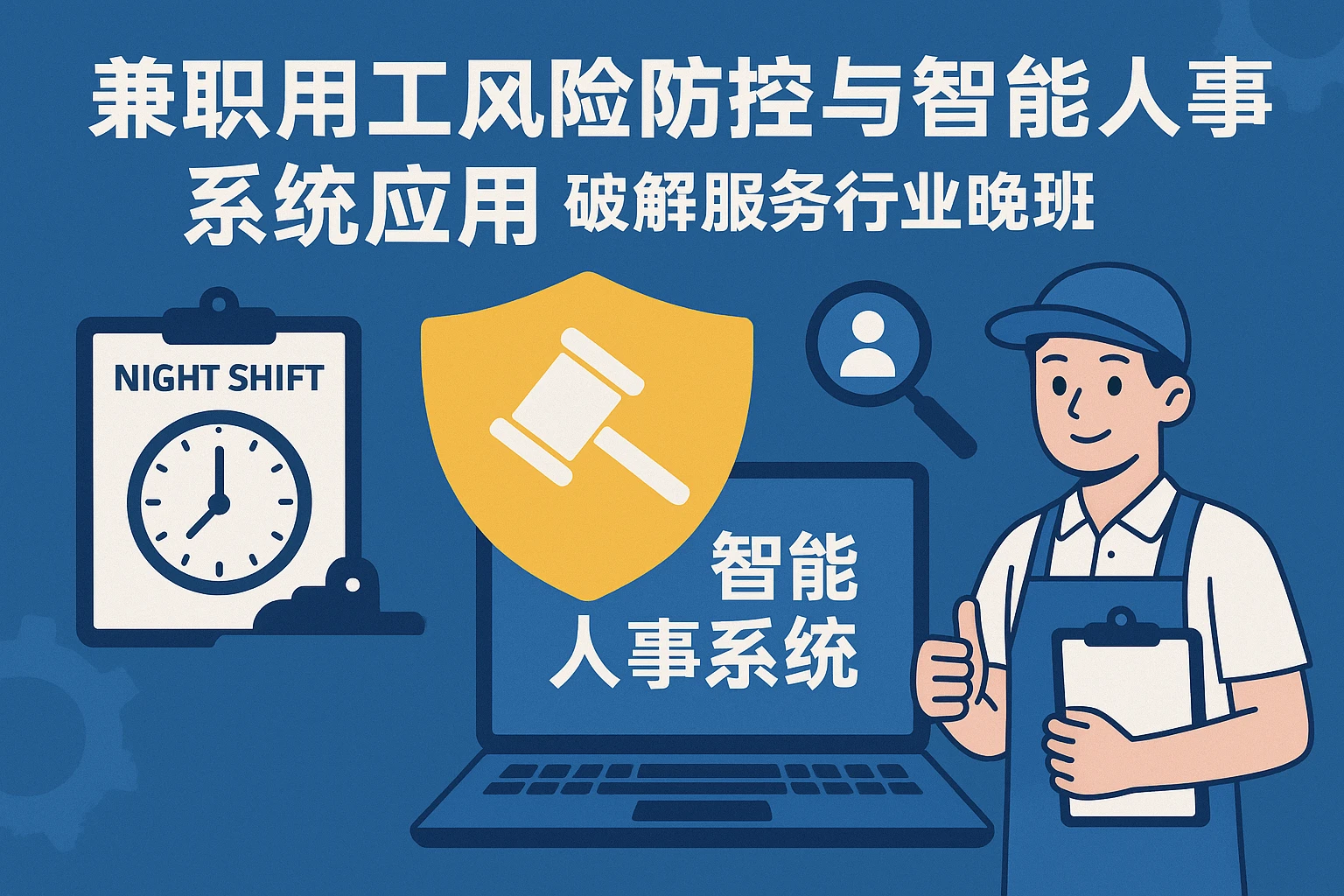 兼职用工风险防控与智能人事系统应用：破解服务行业晚班招聘难题