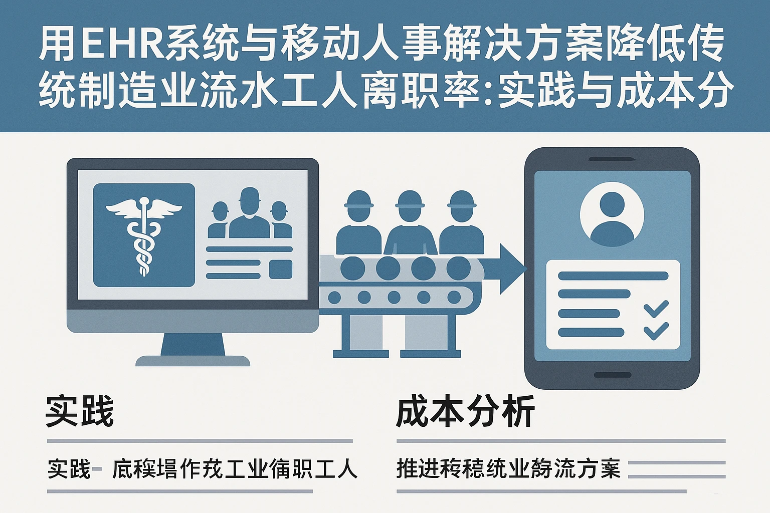 用EHR系统与移动人事解决方案降低传统制造业流水工人离职率：实践与成本分析