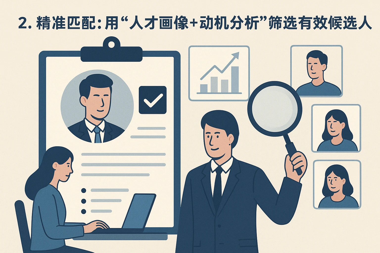 2. 精准匹配：用“人才画像+动机分析”筛选有效候选人