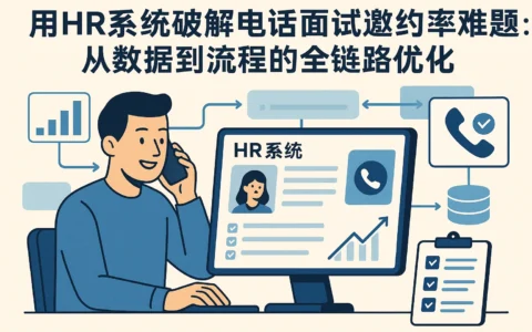 用HR系统破解电话面试邀约率难题：从数据到流程的全链路优化