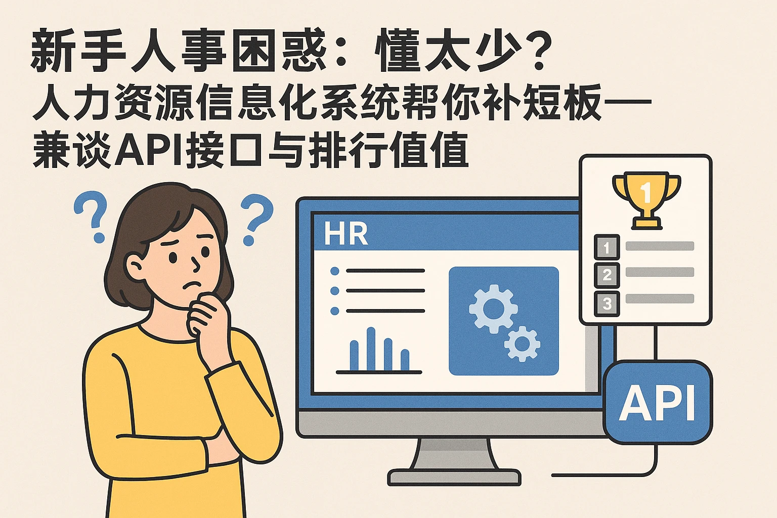 新手人事困惑：懂太少？人力资源信息化系统帮你补短板——兼谈API接口与排行榜价值