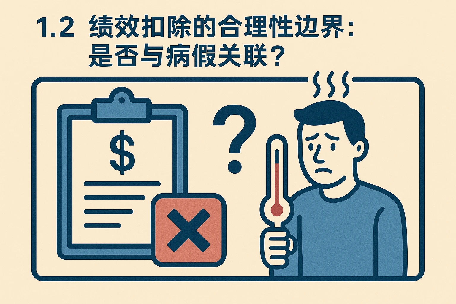 1.2 绩效扣除的合理性边界：是否与病假关联？